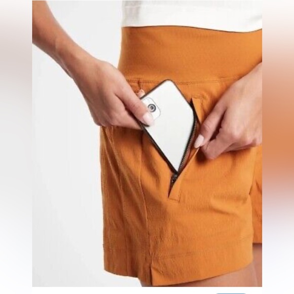 NWT Athleta Plus Size 24 Shorts Trekkie North Hiking Dusty Apricot Athletic Camp - Picture 2 of 16